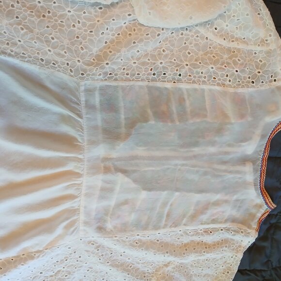 *Host Pick* Johnny Was Collection Petals Embroidered Eyelet Georgette Tunic, 2x - Picture 15 of 16